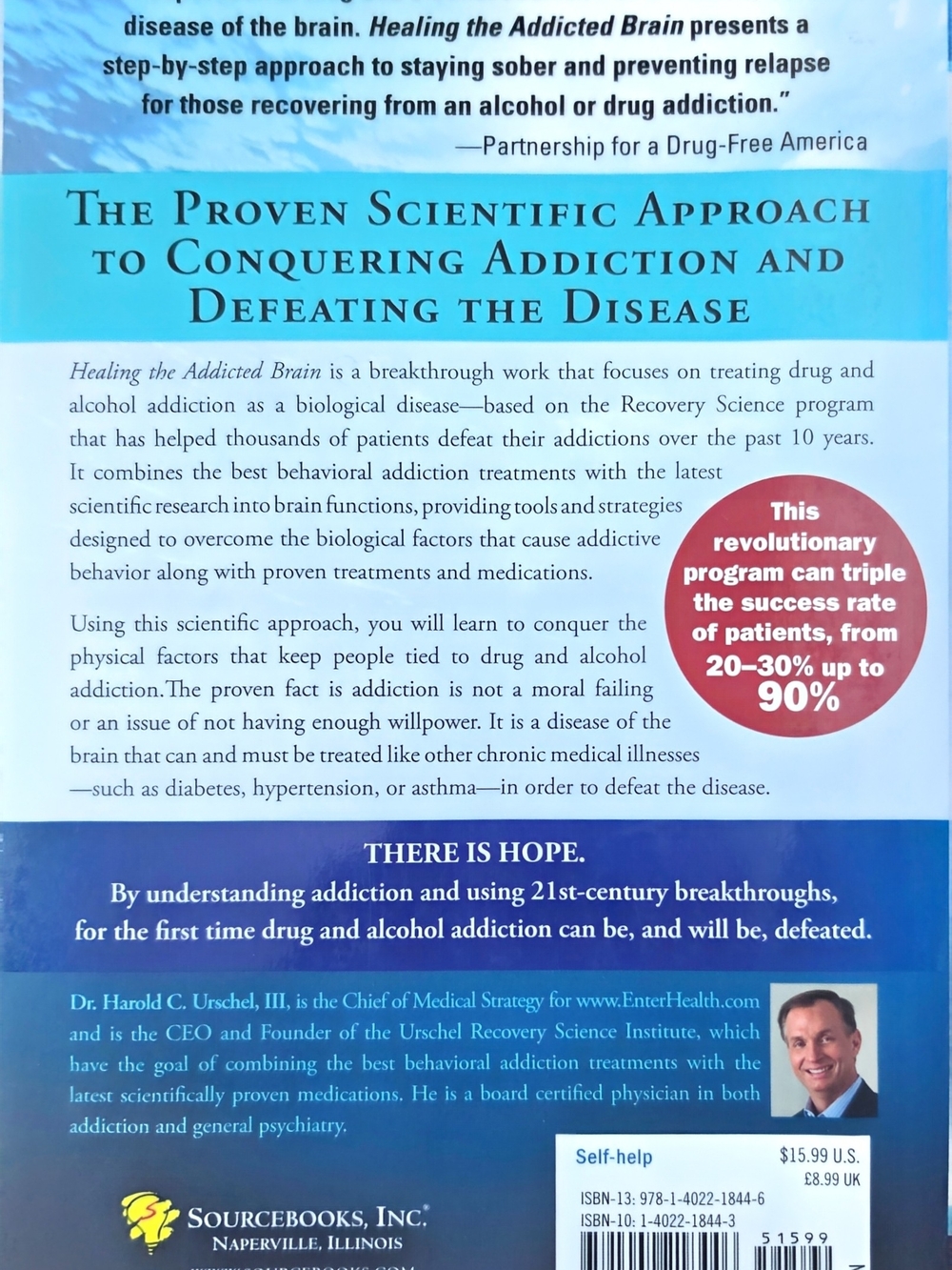 Healing the Addicted Brain — Blue Wall Art Poster